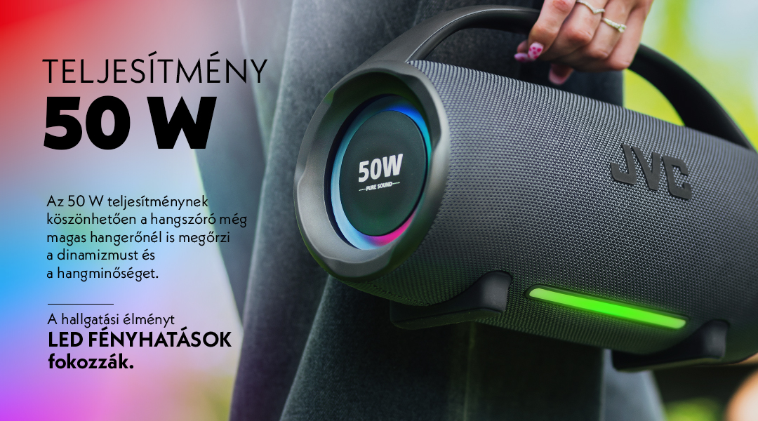 Hordozható hangszóró JVC XS-E524B, fekete